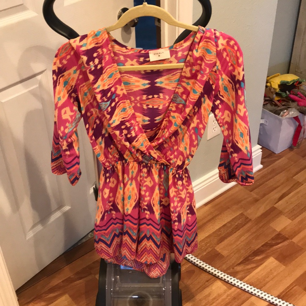 Multi colored romper